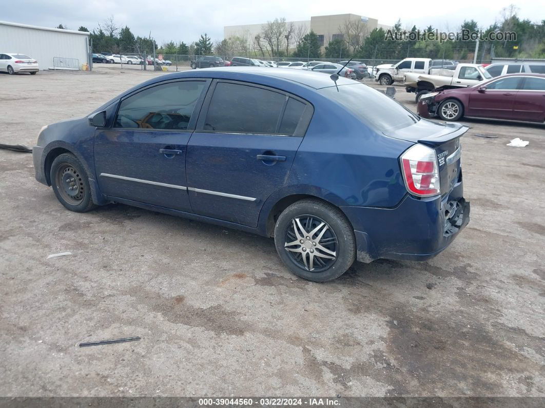 2012 Nissan Sentra 2.0 S Blue vin: 3N1AB6AP4CL660243