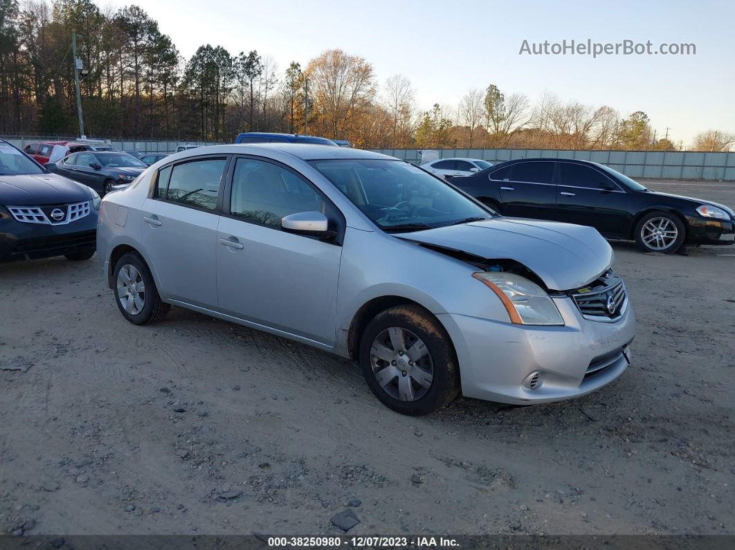 2012 Nissan Sentra 2.0 Silver vin: 3N1AB6AP4CL694019