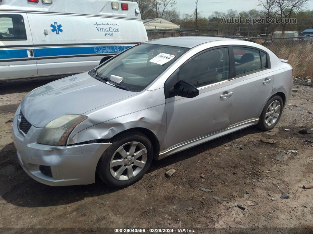 2012 Nissan Sentra 2.0 Sr Silver vin: 3N1AB6AP4CL718433