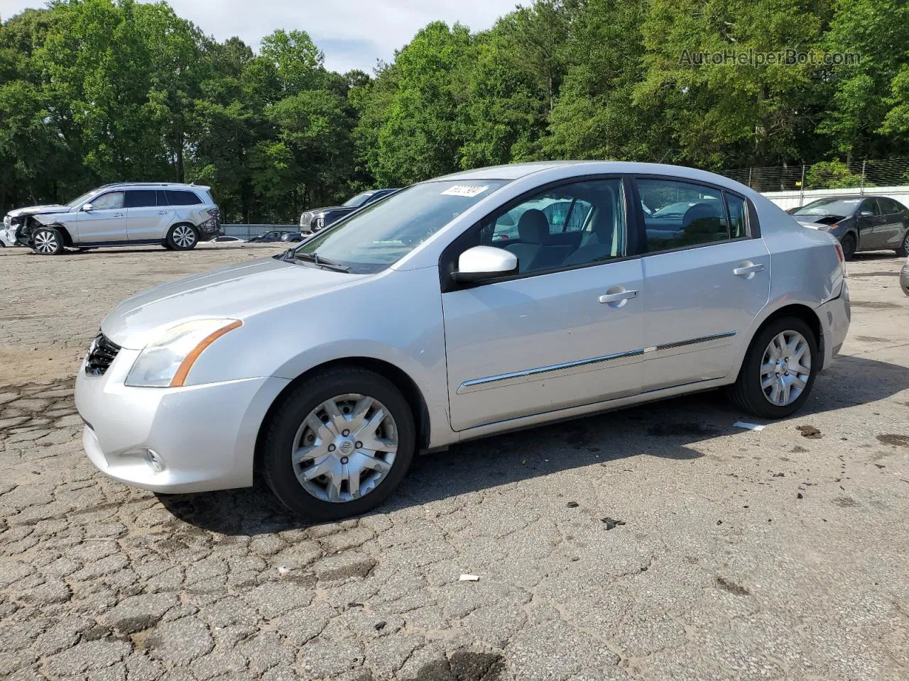 2012 Nissan Sentra 2.0 Silver vin: 3N1AB6AP4CL718724