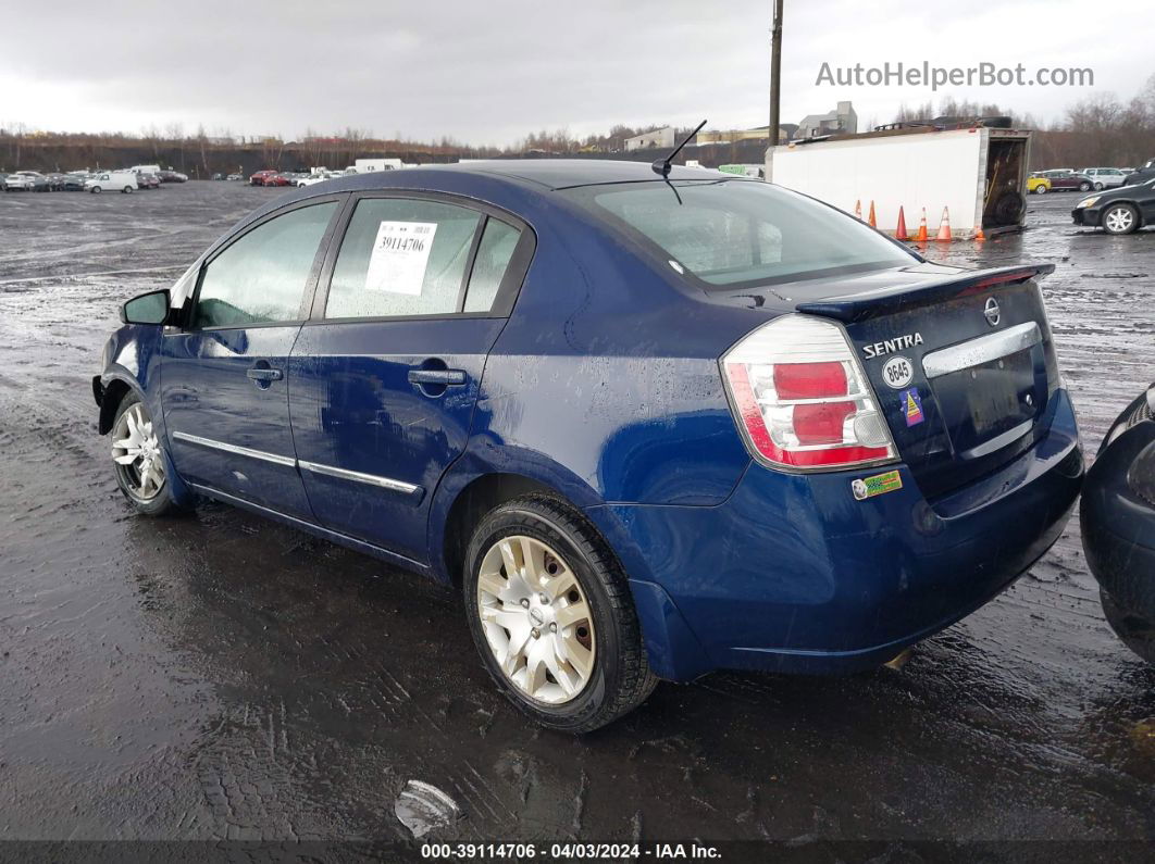 2012 Nissan Sentra 2.0 S Blue vin: 3N1AB6AP4CL732154