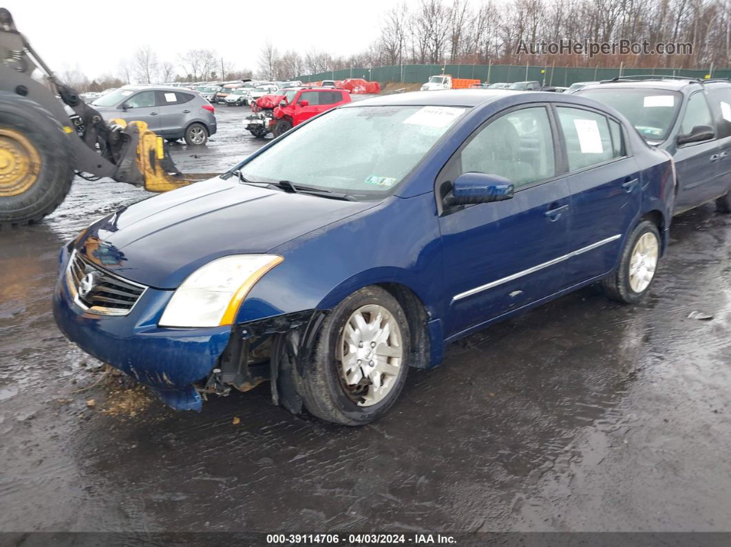 2012 Nissan Sentra 2.0 S Blue vin: 3N1AB6AP4CL732154