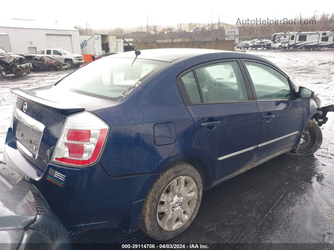 2012 Nissan Sentra 2.0 S Blue vin: 3N1AB6AP4CL732154