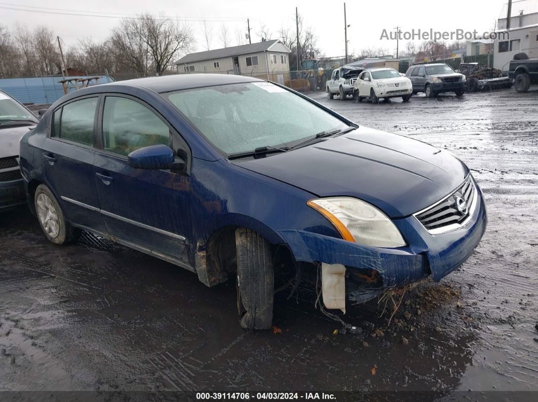 2012 Nissan Sentra 2.0 S Синий vin: 3N1AB6AP4CL732154