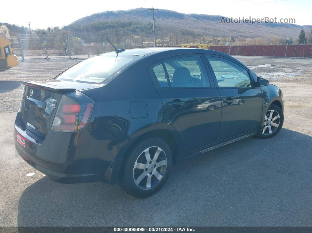 2012 Nissan Sentra 2.0 Sr Black vin: 3N1AB6AP4CL735992