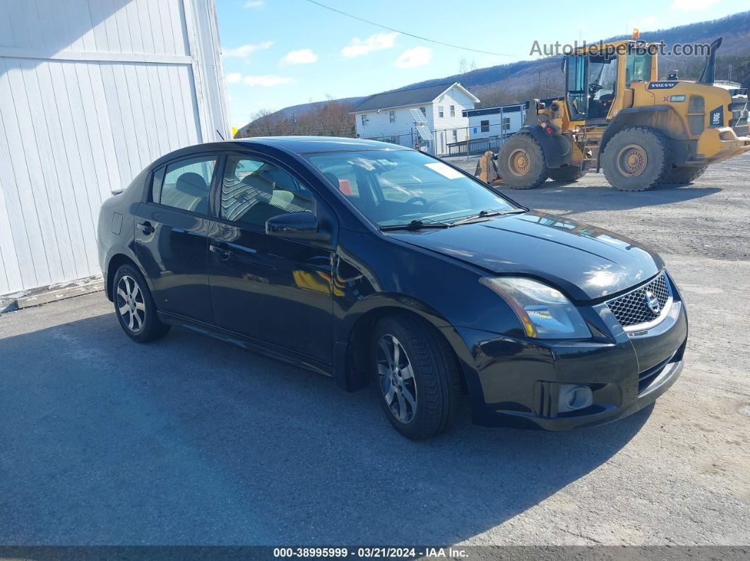 2012 Nissan Sentra 2.0 Sr Black vin: 3N1AB6AP4CL735992