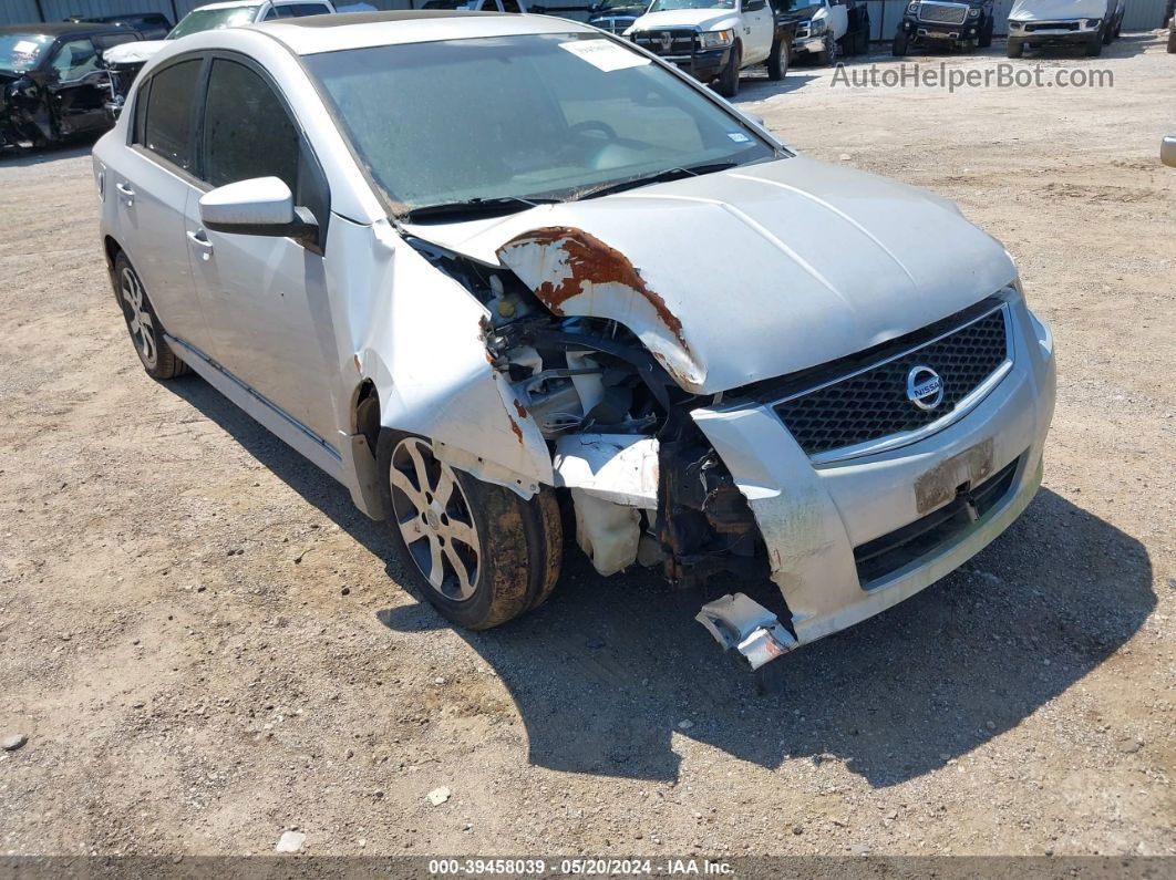 2012 Nissan Sentra 2.0 Sr Silver vin: 3N1AB6AP4CL746653