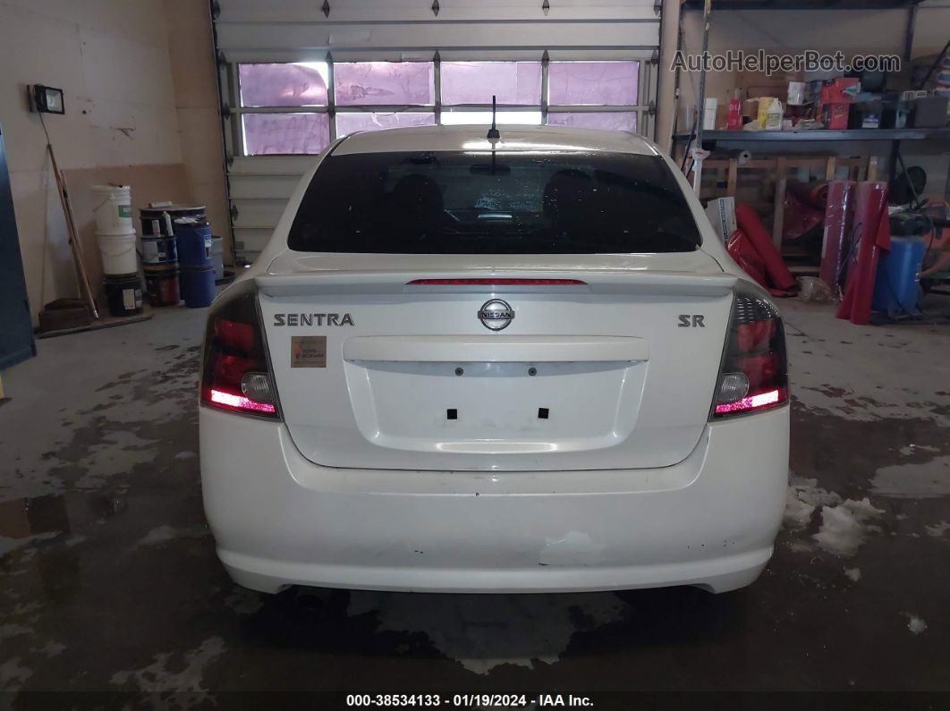 2012 Nissan Sentra 2.0 Sr White vin: 3N1AB6AP4CL751724