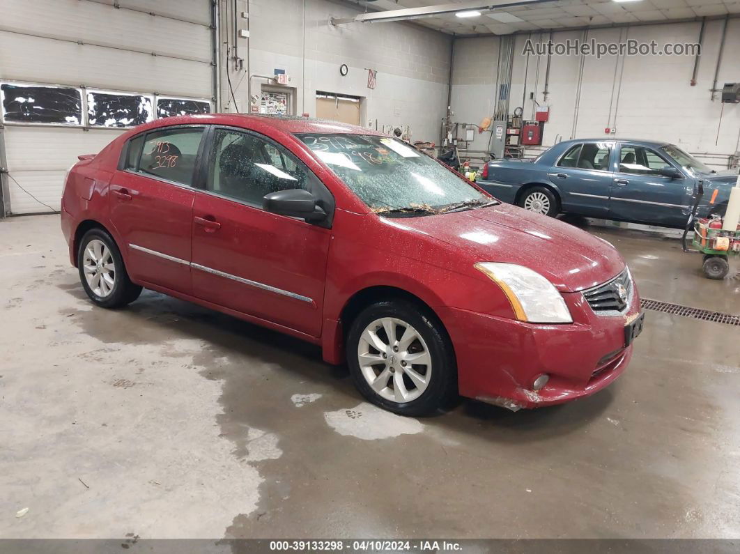 2012 Nissan Sentra 2.0 Sl Maroon vin: 3N1AB6AP4CL785033