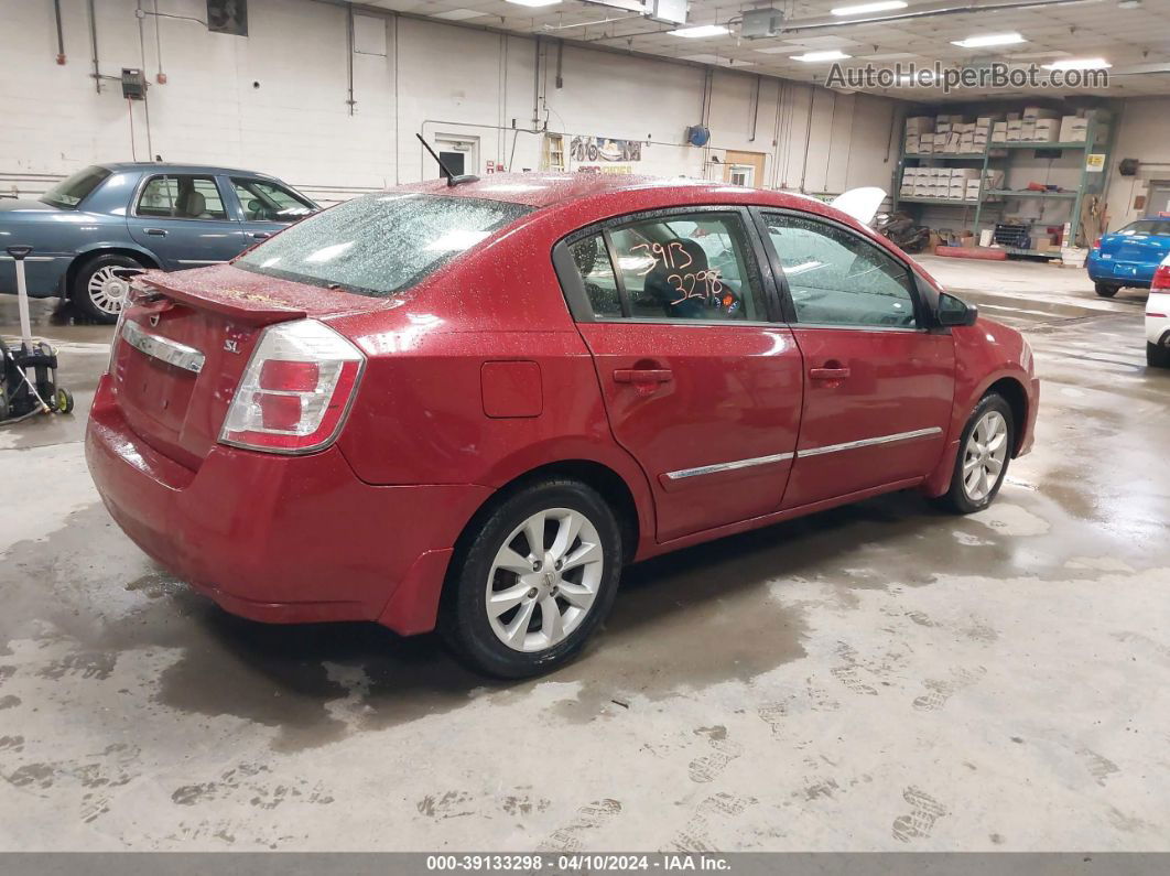 2012 Nissan Sentra 2.0 Sl Maroon vin: 3N1AB6AP4CL785033