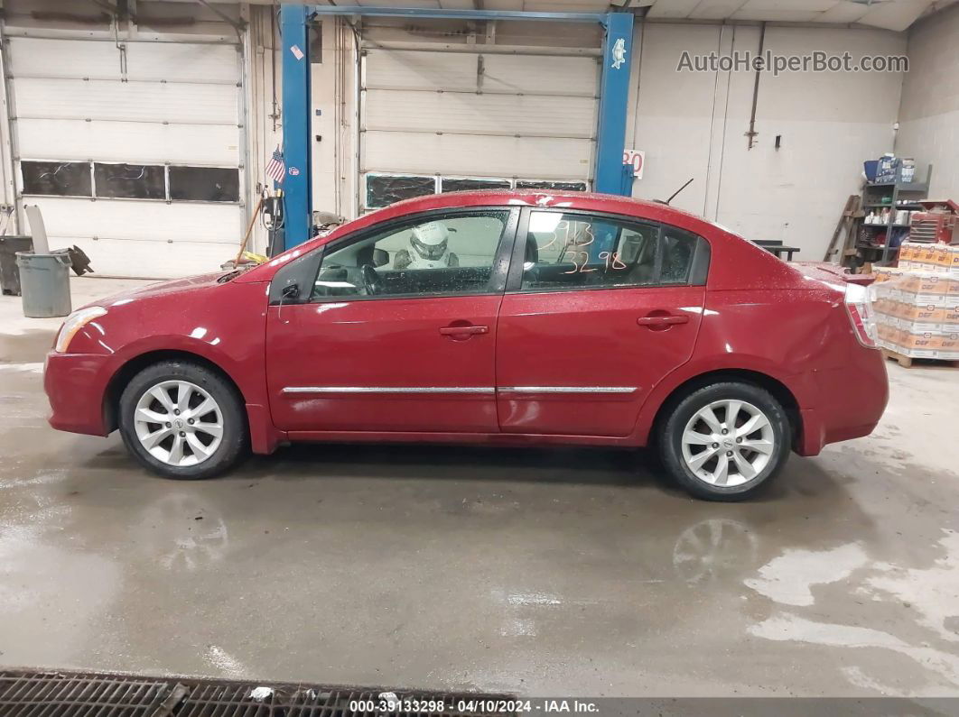 2012 Nissan Sentra 2.0 Sl Maroon vin: 3N1AB6AP4CL785033