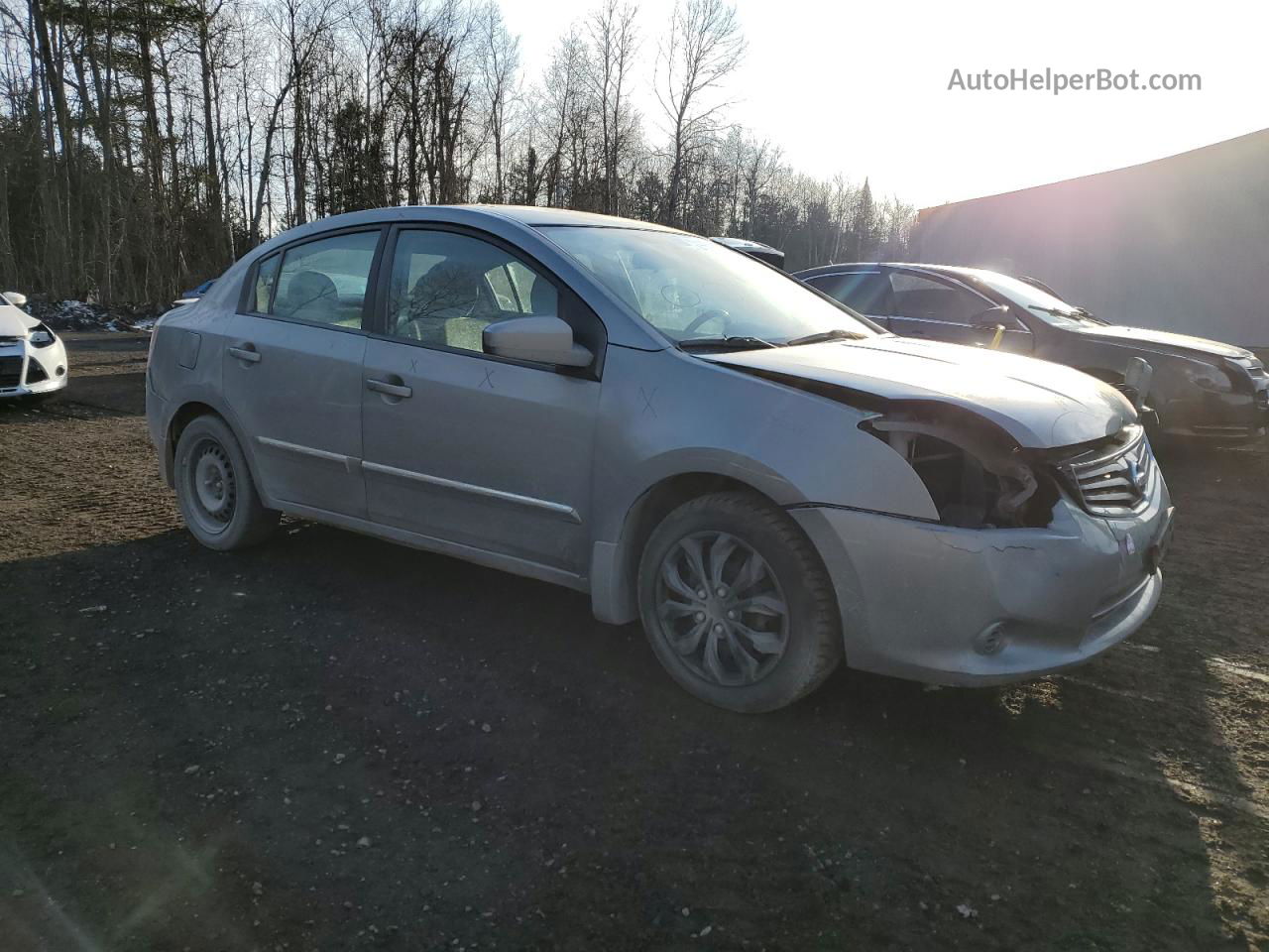 2012 Nissan Sentra 2.0 Серебряный vin: 3N1AB6AP5CL623525