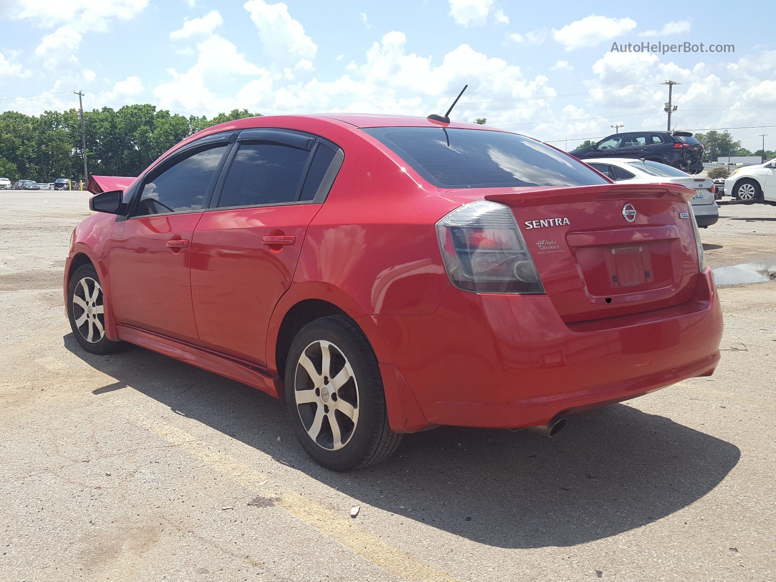 2012 Nissan Sentra 2.0 Красный vin: 3N1AB6AP5CL647372