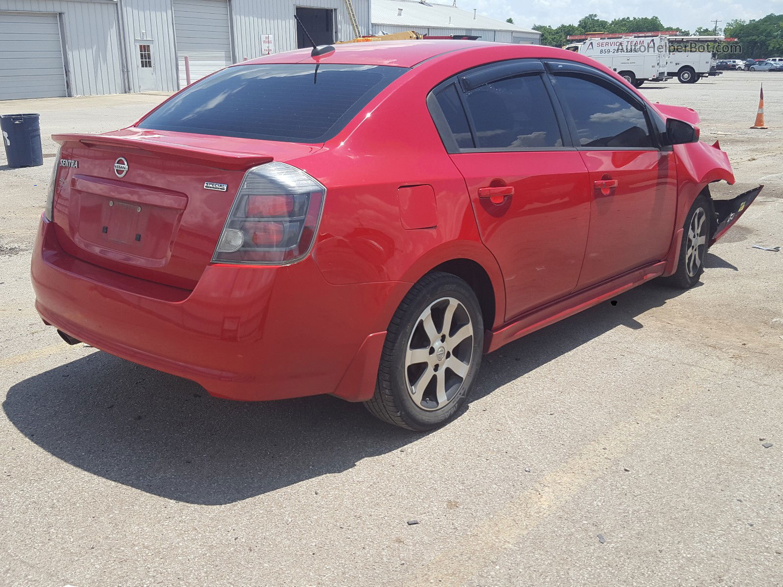 2012 Nissan Sentra 2.0 Красный vin: 3N1AB6AP5CL647372