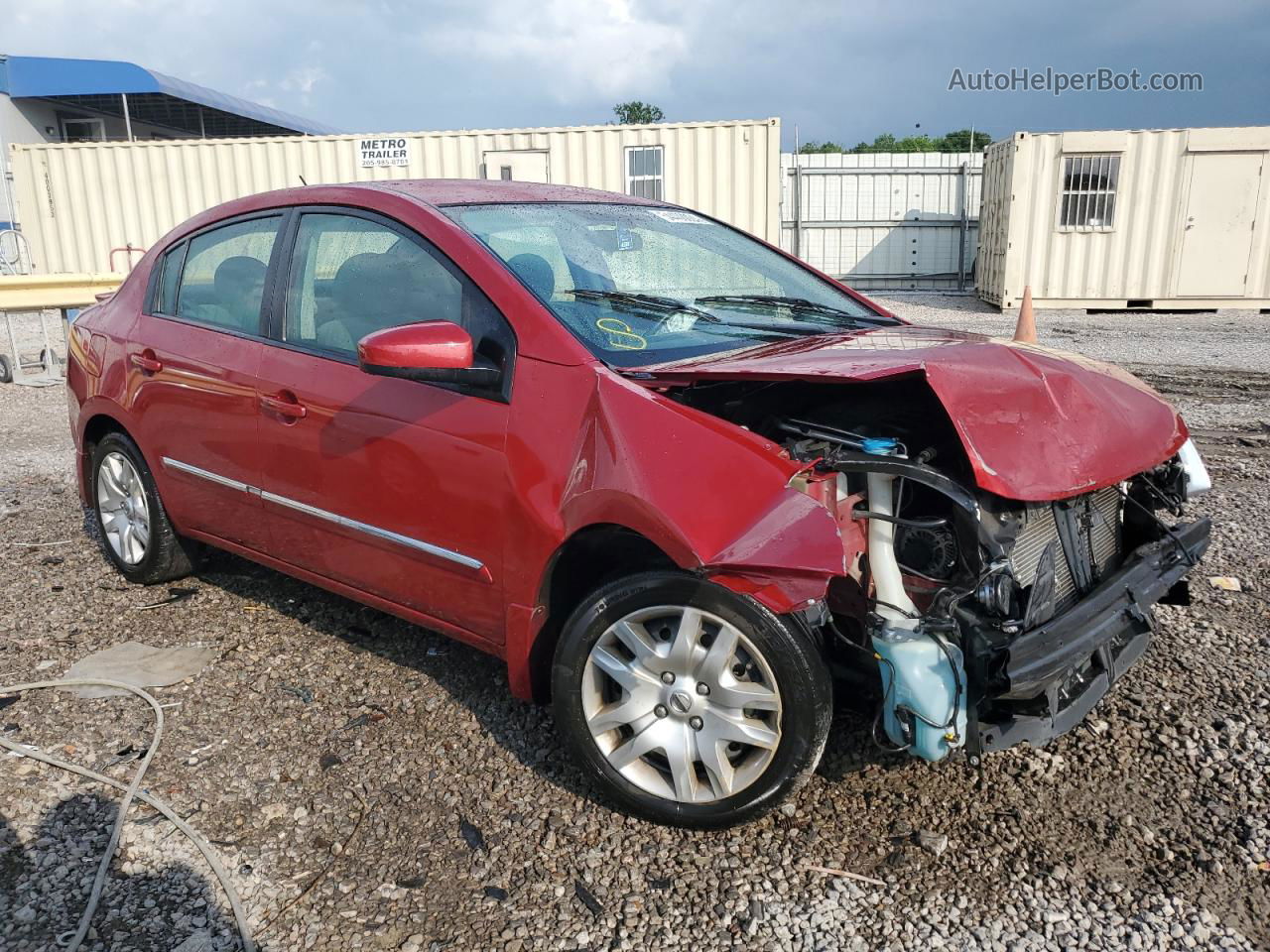 2012 Nissan Sentra 2.0 Красный vin: 3N1AB6AP5CL655357