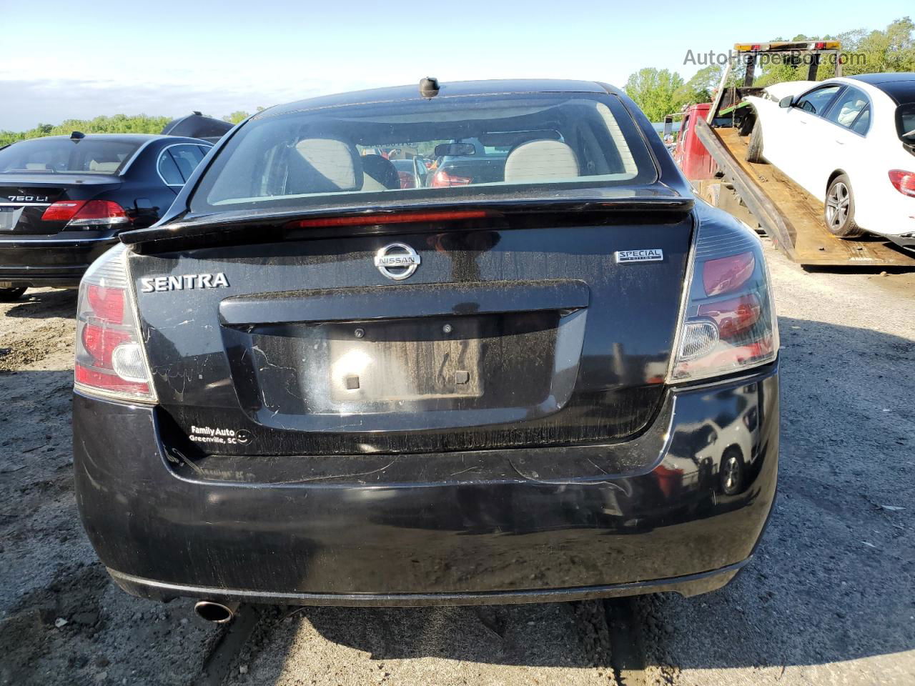 2012 Nissan Sentra 2.0 Черный vin: 3N1AB6AP5CL677407