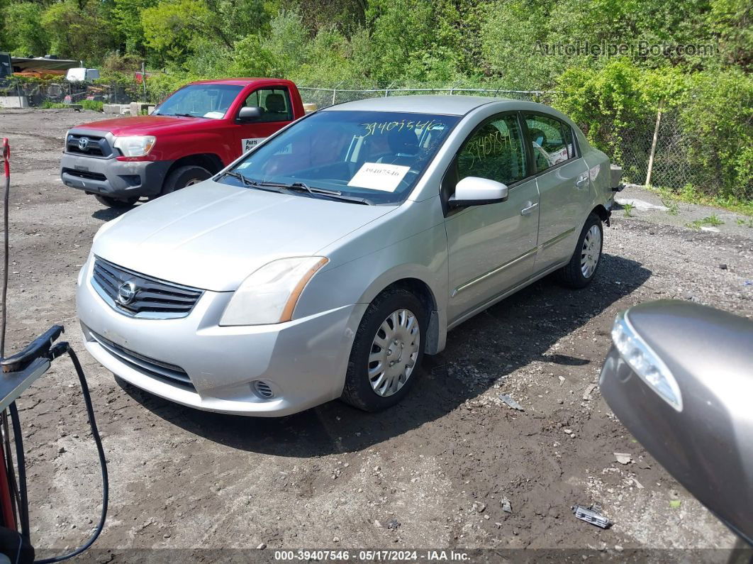 2012 Nissan Sentra 2.0 S Silver vin: 3N1AB6AP5CL678802