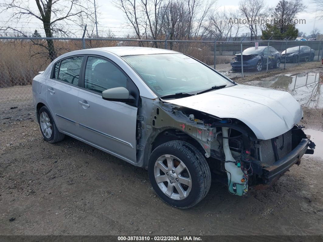 2012 Nissan Sentra 2.0 S Серебряный vin: 3N1AB6AP5CL731840