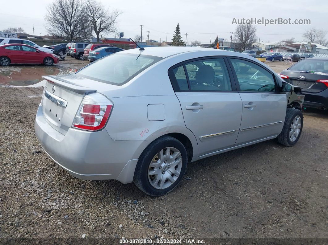 2012 Nissan Sentra 2.0 S Серебряный vin: 3N1AB6AP5CL731840