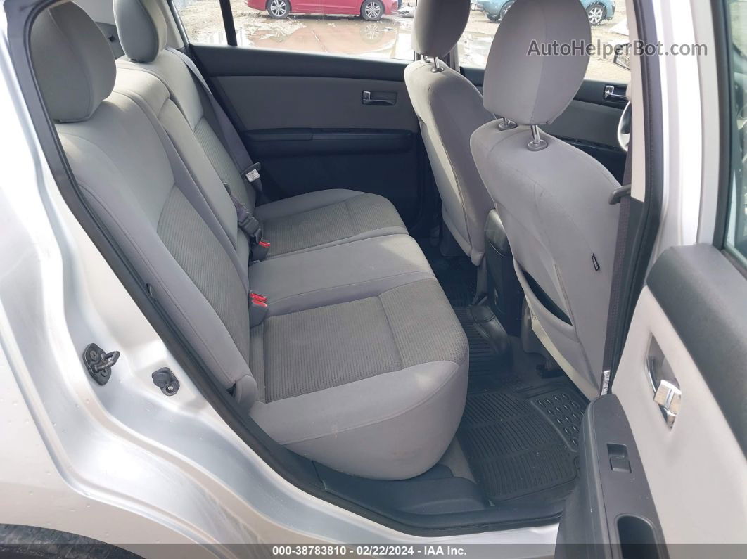 2012 Nissan Sentra 2.0 S Серебряный vin: 3N1AB6AP5CL731840