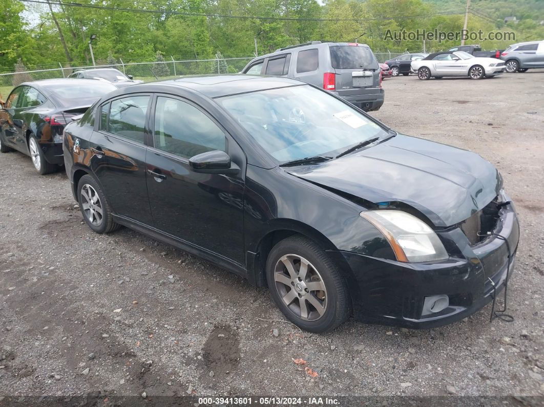 2012 Nissan Sentra 2.0 Sr Black vin: 3N1AB6AP5CL748668