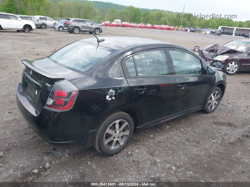 2012 Nissan Sentra 2.0 Sr Black vin: 3N1AB6AP5CL748668