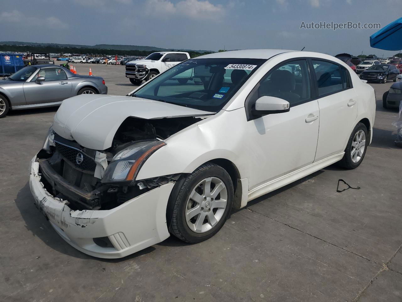 2012 Nissan Sentra 2.0 White vin: 3N1AB6AP5CL756494