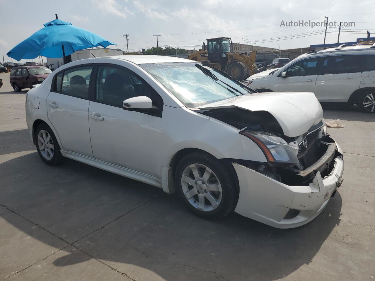 2012 Nissan Sentra 2.0 Белый vin: 3N1AB6AP5CL756494