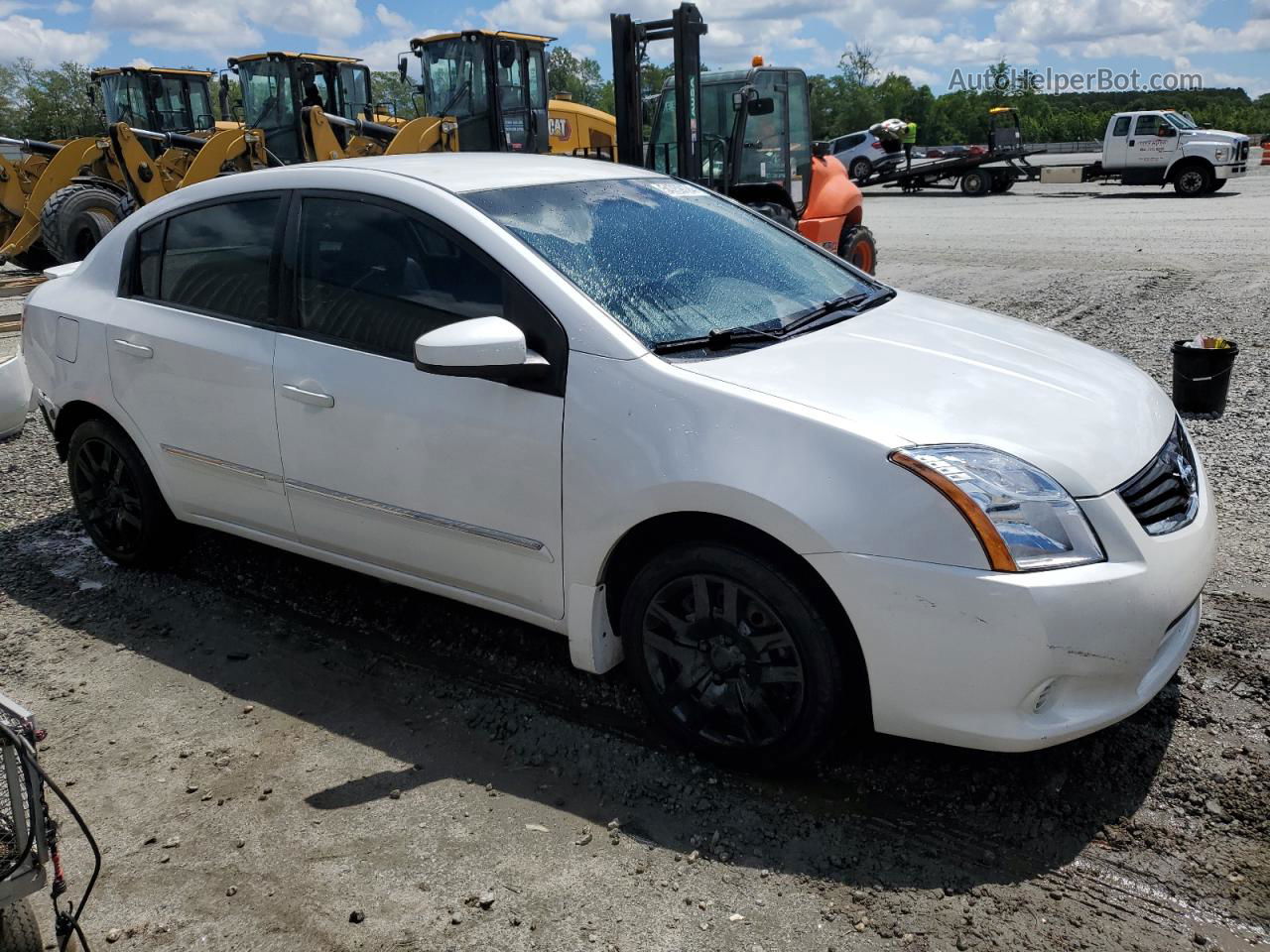 2012 Nissan Sentra 2.0 White vin: 3N1AB6AP5CL777149