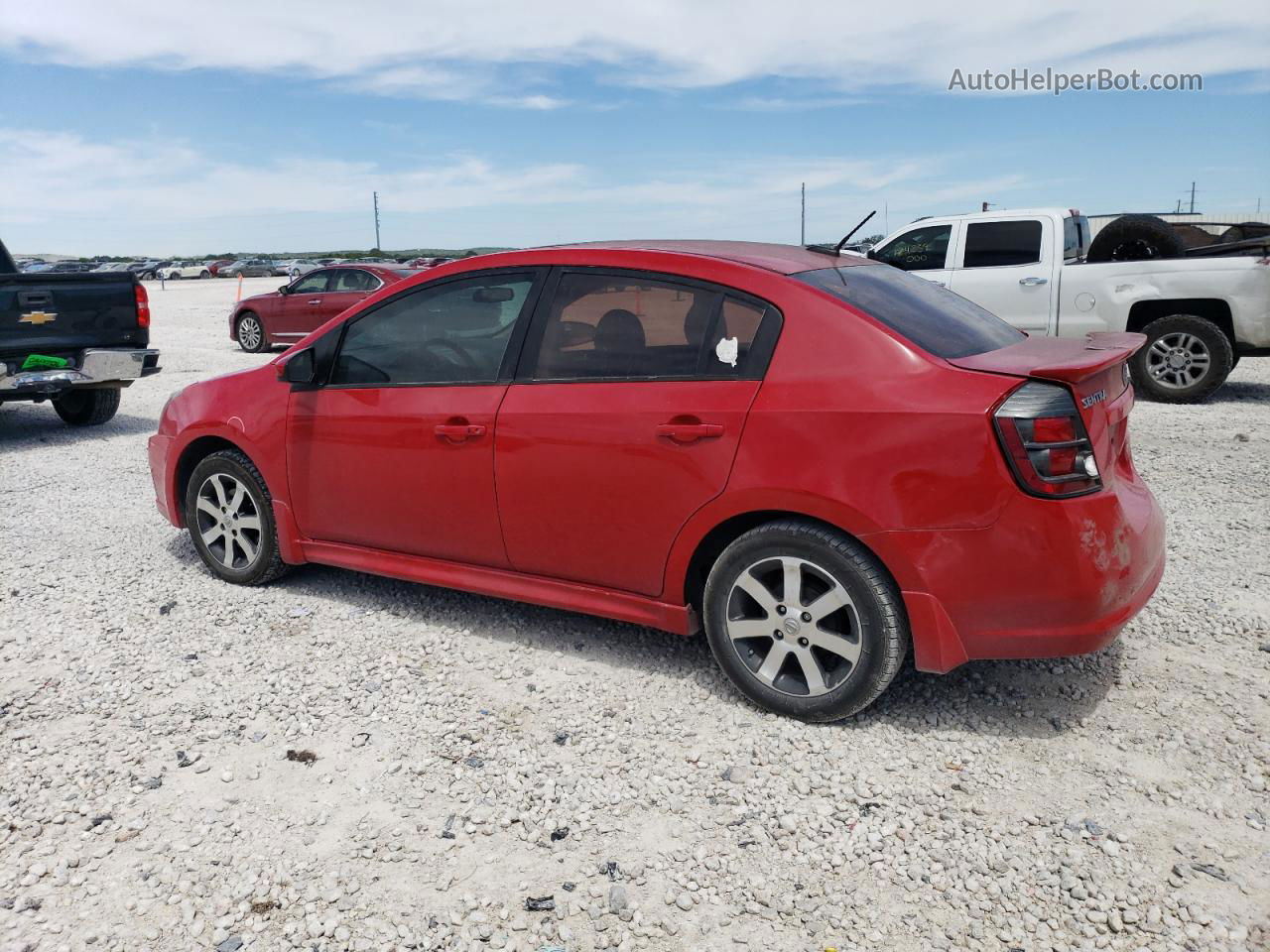 2012 Nissan Sentra 2.0 Red vin: 3N1AB6AP5CL784263