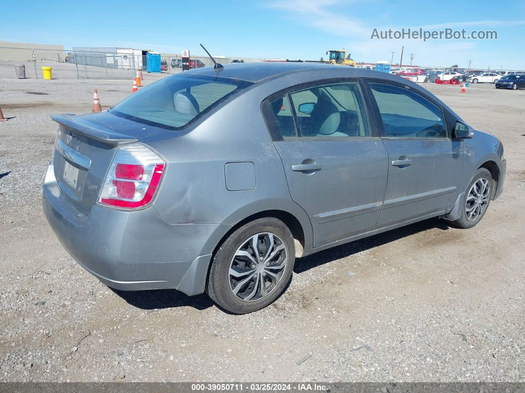 2012 Nissan Sentra 2.0 S Silver vin: 3N1AB6AP6CL659479