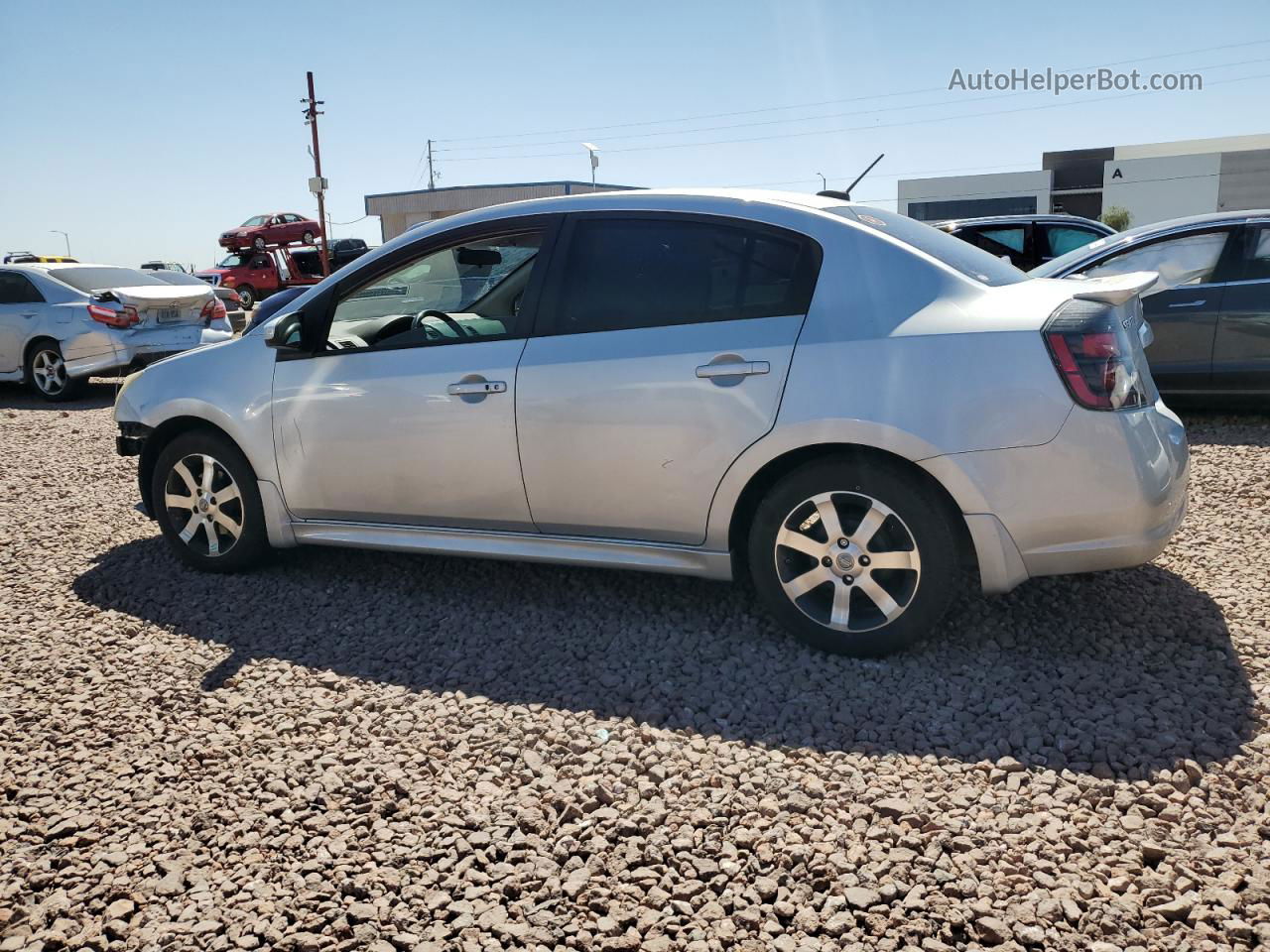 2012 Nissan Sentra 2.0 Silver vin: 3N1AB6AP6CL662043