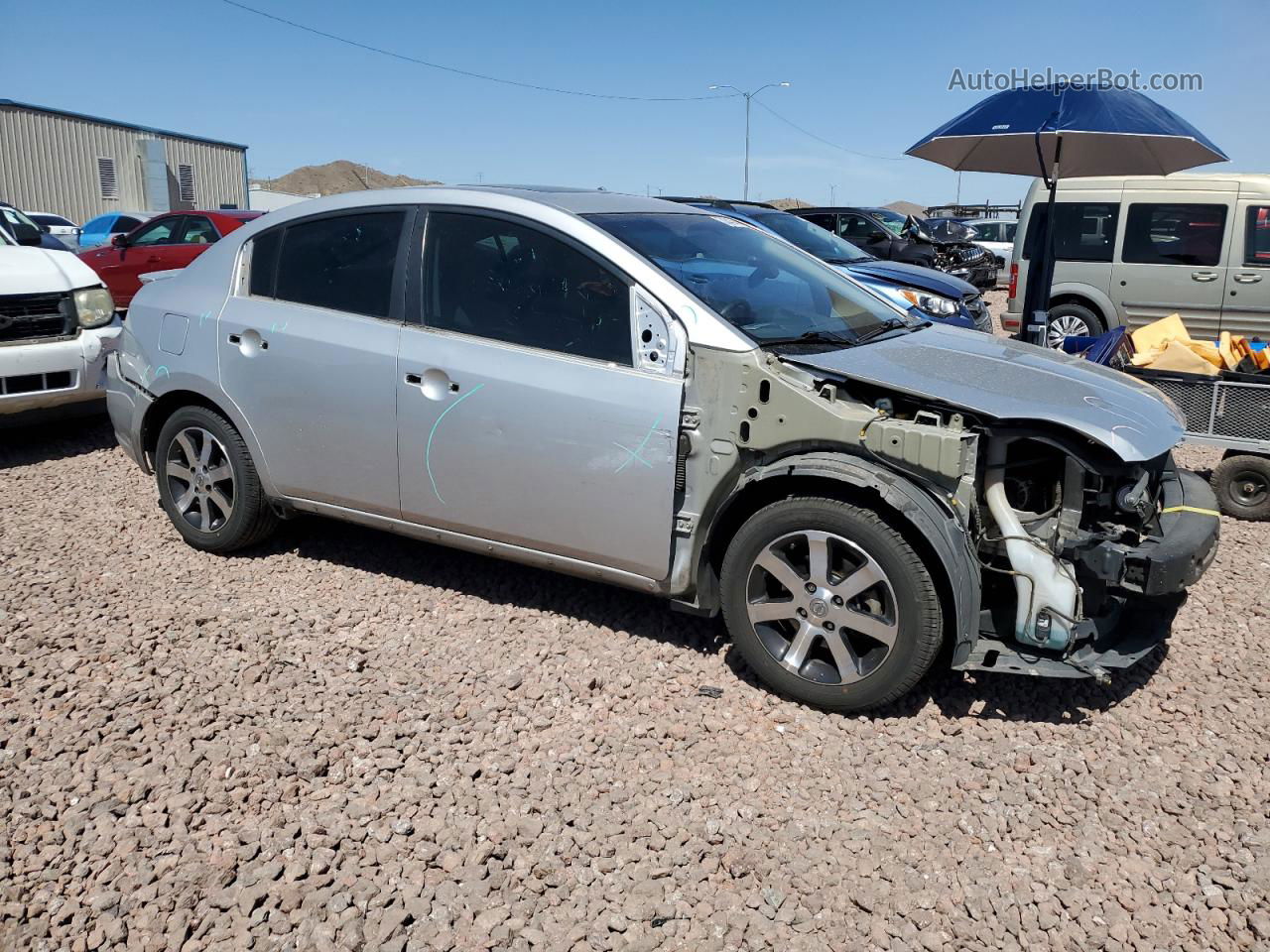 2012 Nissan Sentra 2.0 Silver vin: 3N1AB6AP6CL662043