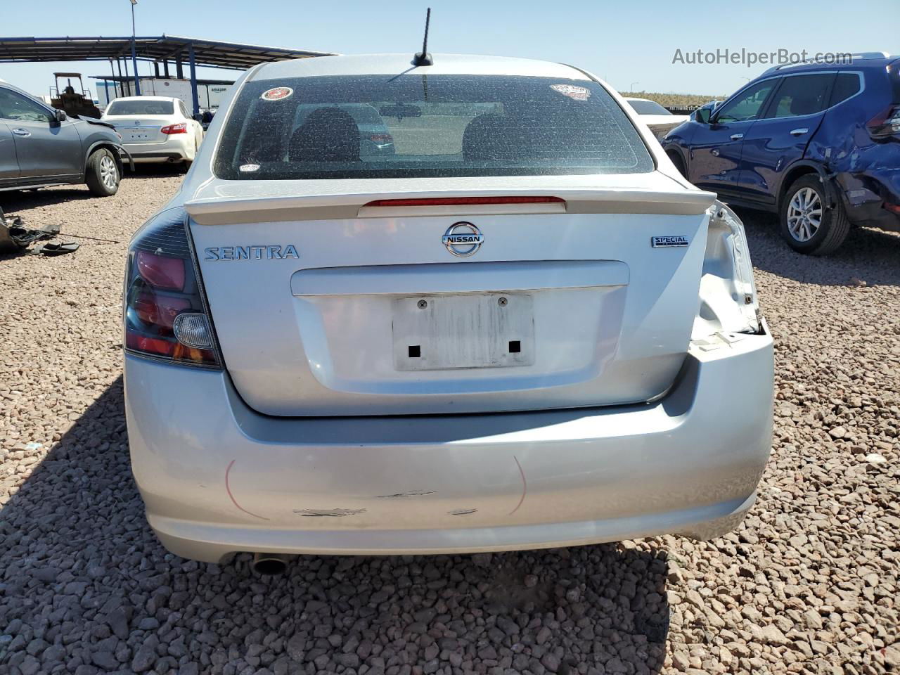 2012 Nissan Sentra 2.0 Silver vin: 3N1AB6AP6CL662043