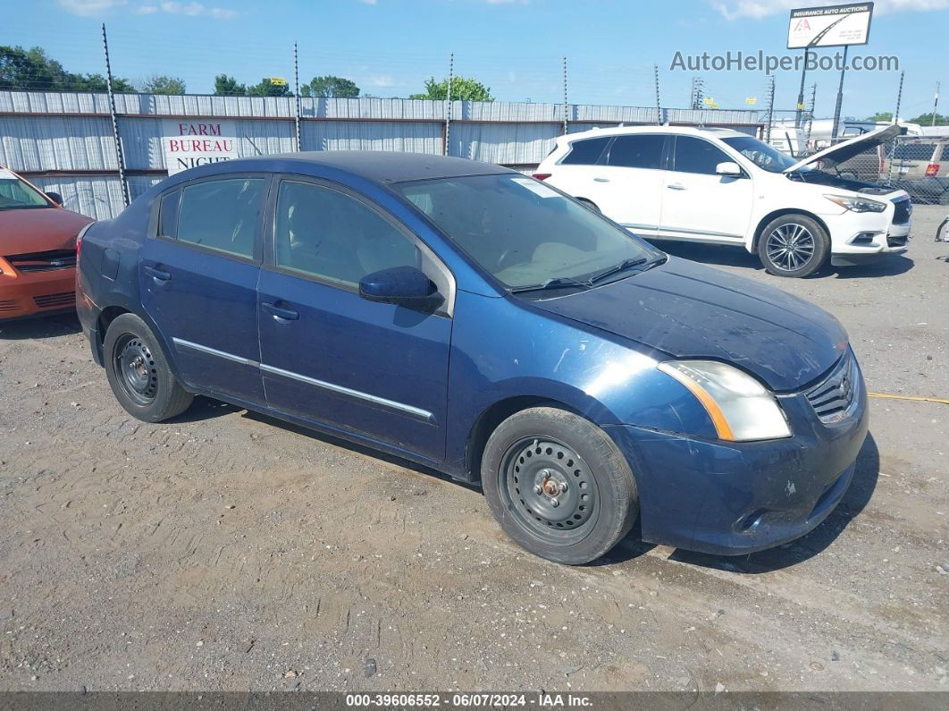 2012 Nissan Sentra 2.0 S Dark Blue vin: 3N1AB6AP6CL662270