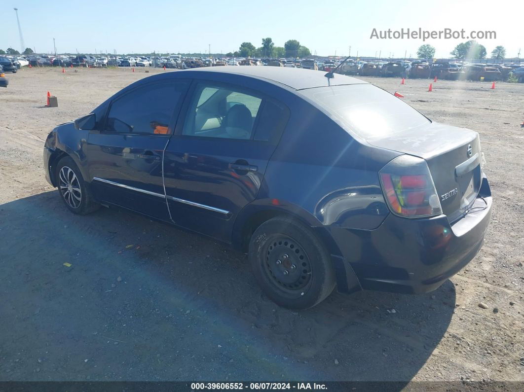 2012 Nissan Sentra 2.0 S Dark Blue vin: 3N1AB6AP6CL662270