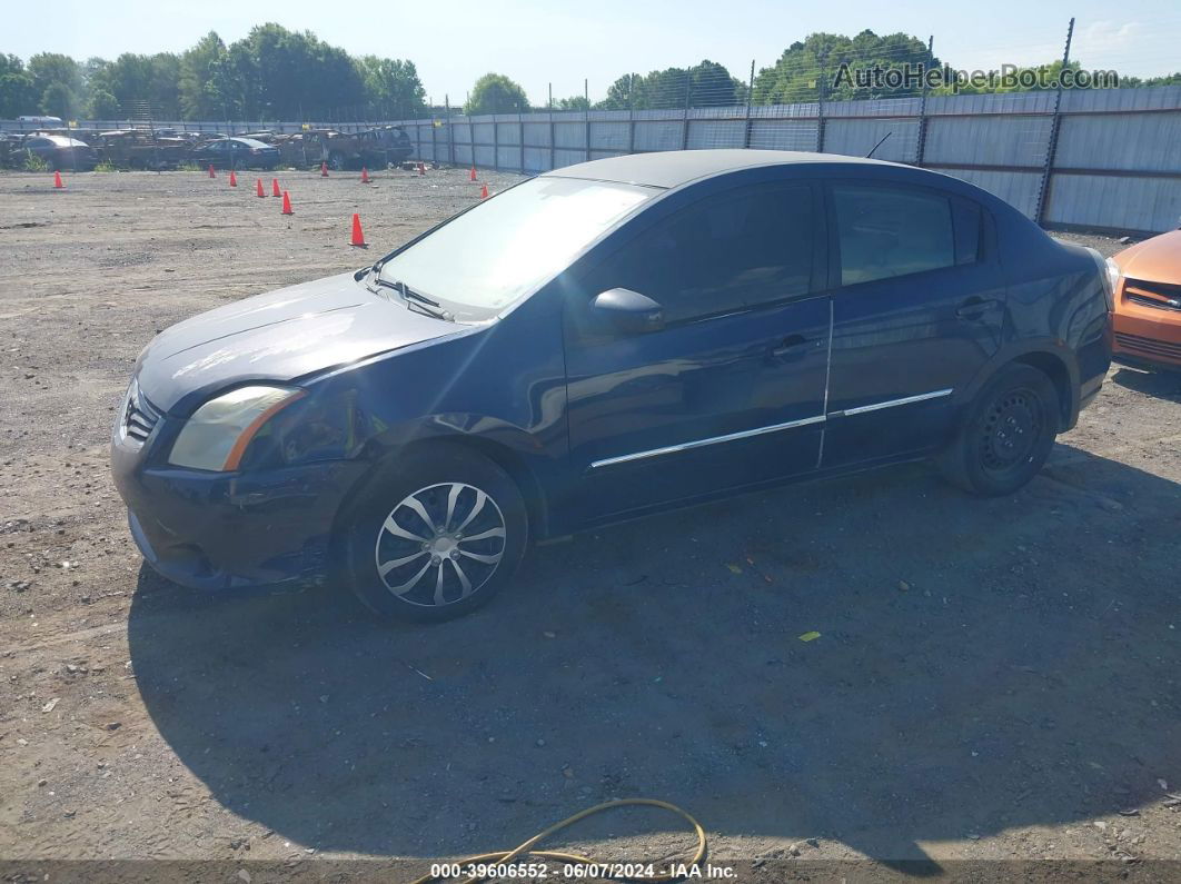 2012 Nissan Sentra 2.0 S Dark Blue vin: 3N1AB6AP6CL662270