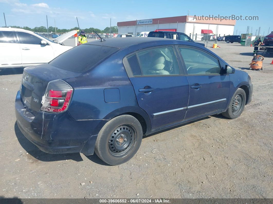 2012 Nissan Sentra 2.0 S Dark Blue vin: 3N1AB6AP6CL662270