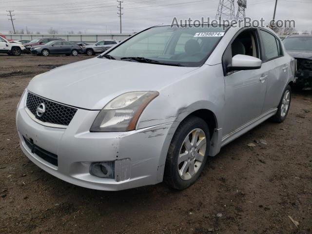 2012 Nissan Sentra 2.0 Silver vin: 3N1AB6AP6CL696001