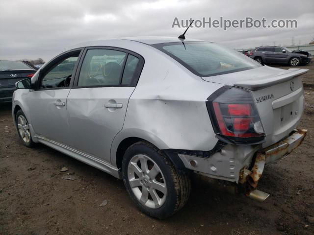 2012 Nissan Sentra 2.0 Silver vin: 3N1AB6AP6CL696001