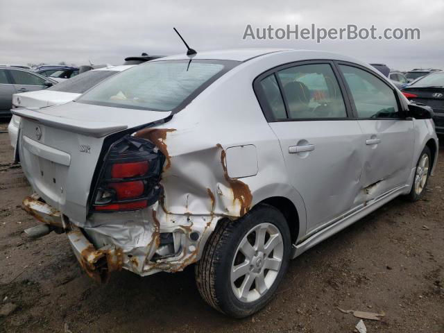 2012 Nissan Sentra 2.0 Silver vin: 3N1AB6AP6CL696001