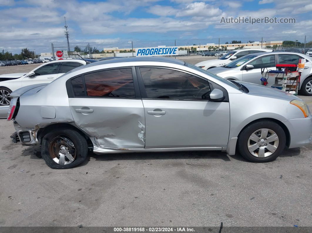 2012 Nissan Sentra 2.0 Серебряный vin: 3N1AB6AP6CL704842