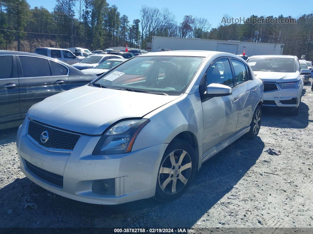 2012 Nissan Sentra 2.0 Sr Silver vin: 3N1AB6AP6CL751840