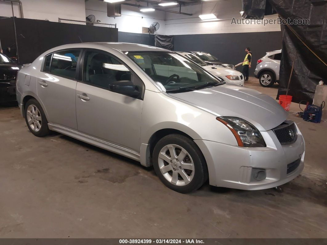 2012 Nissan Sentra 2.0 Sr Silver vin: 3N1AB6AP7CL613255