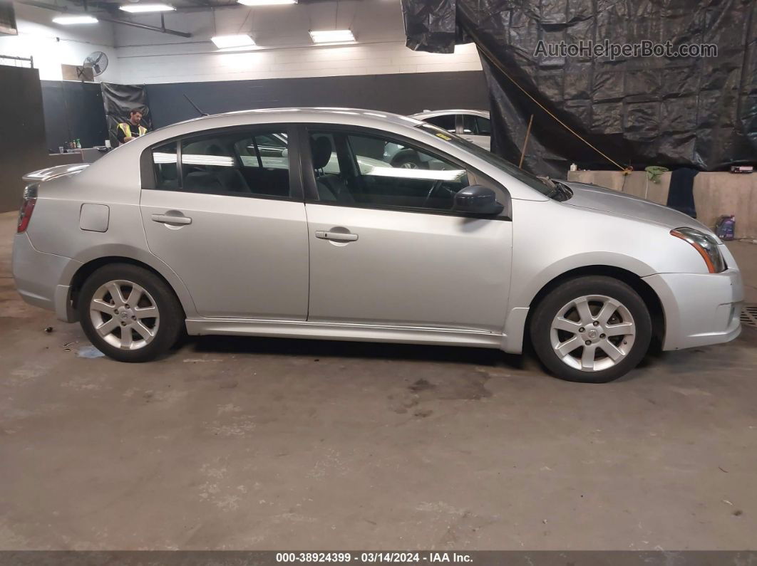 2012 Nissan Sentra 2.0 Sr Silver vin: 3N1AB6AP7CL613255