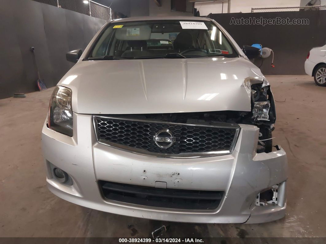 2012 Nissan Sentra 2.0 Sr Серебряный vin: 3N1AB6AP7CL613255