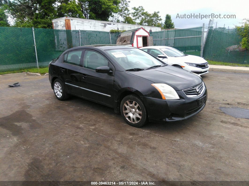 2012 Nissan Sentra 2.0 S Черный vin: 3N1AB6AP7CL625647