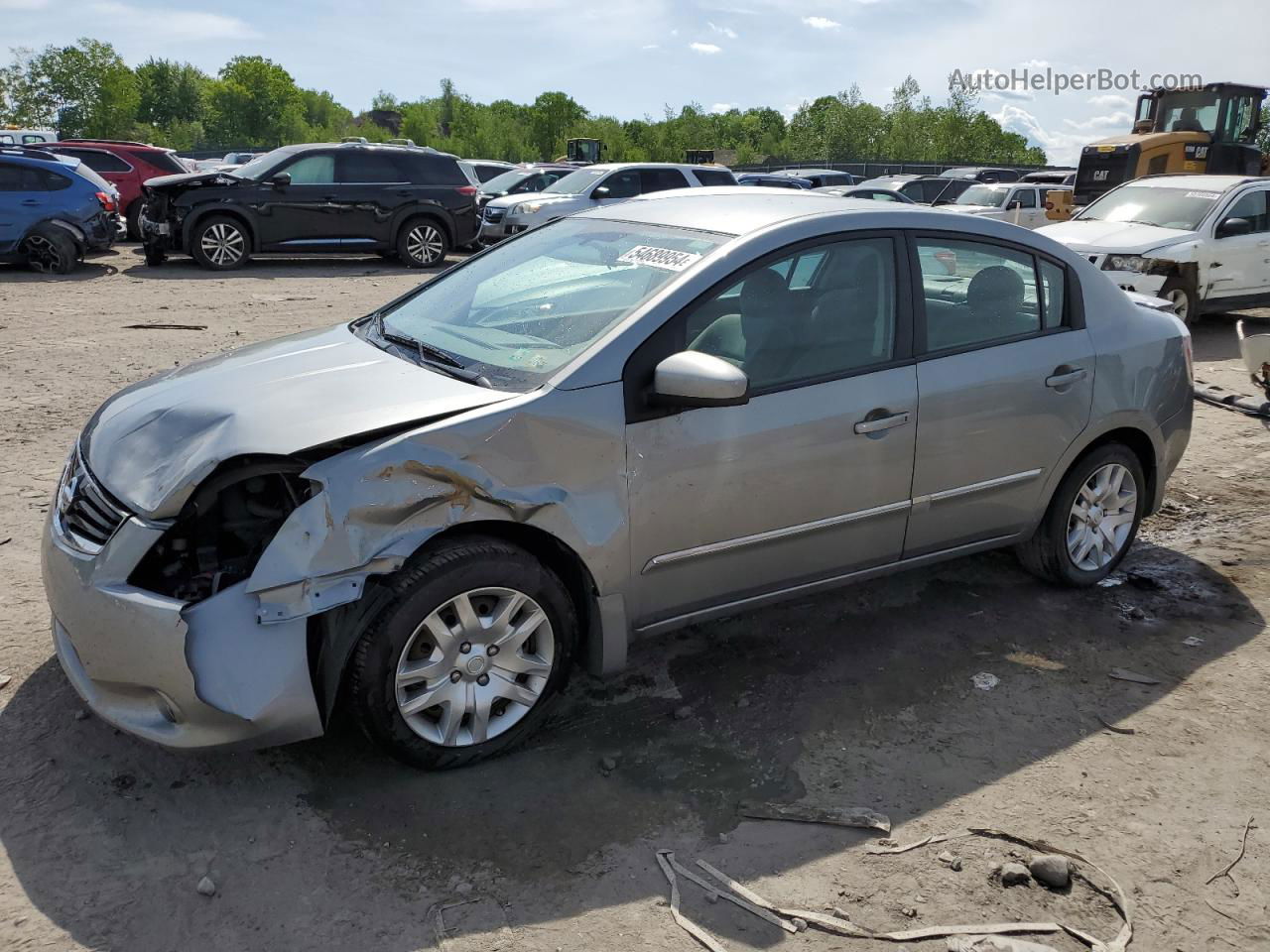 2012 Nissan Sentra 2.0 Silver vin: 3N1AB6AP7CL691177