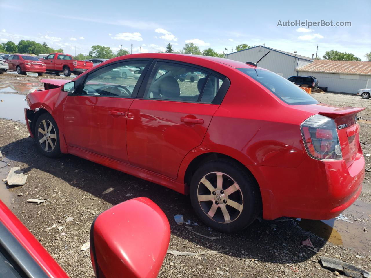 2012 Nissan Sentra 2.0 Red vin: 3N1AB6AP7CL706048