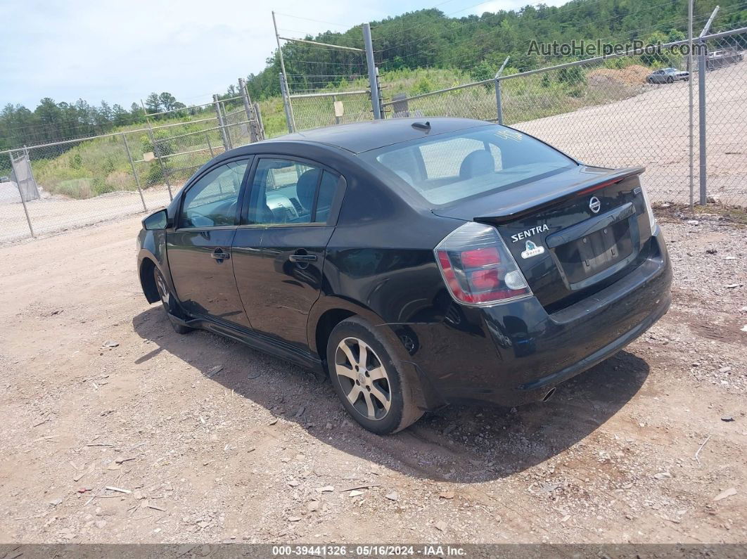 2012 Nissan Sentra 2.0 Sr Black vin: 3N1AB6AP7CL720371